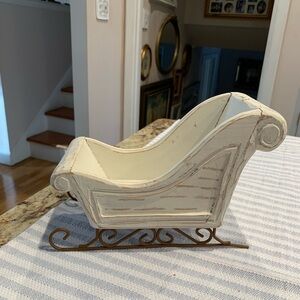 Christmas Wood and metal Sleigh